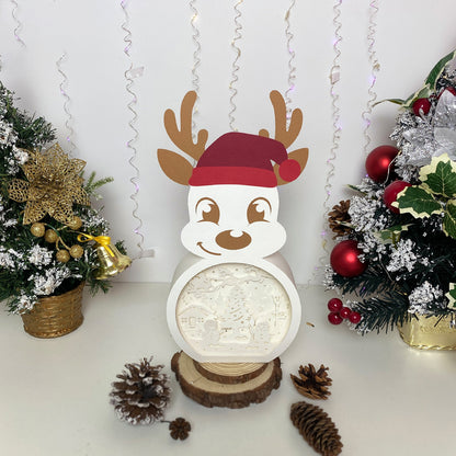 Xmas Snowman – 3D Box SVG File for Cricut & Silhouette