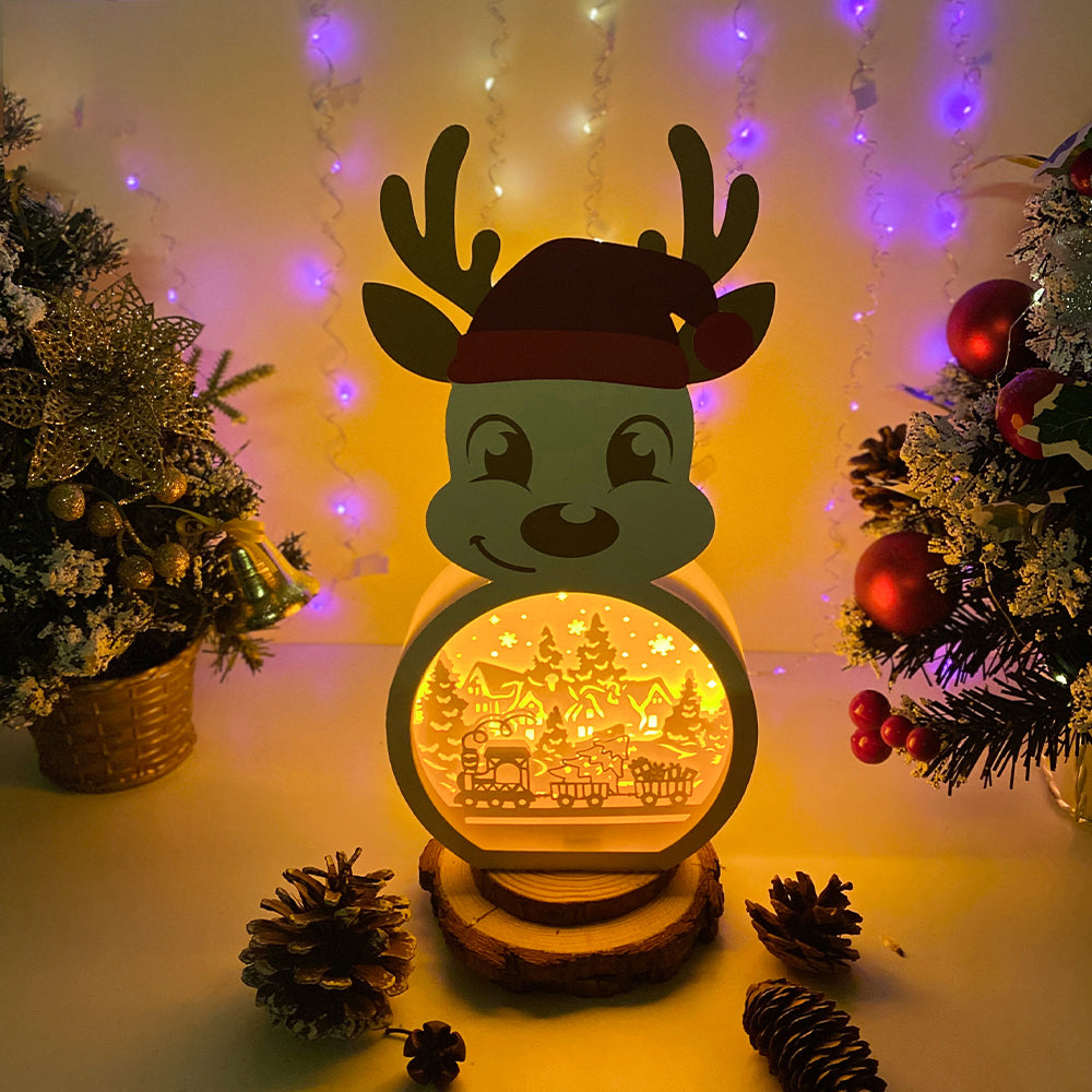 Xmas Train – 3D Box SVG File for Cricut & Silhouette