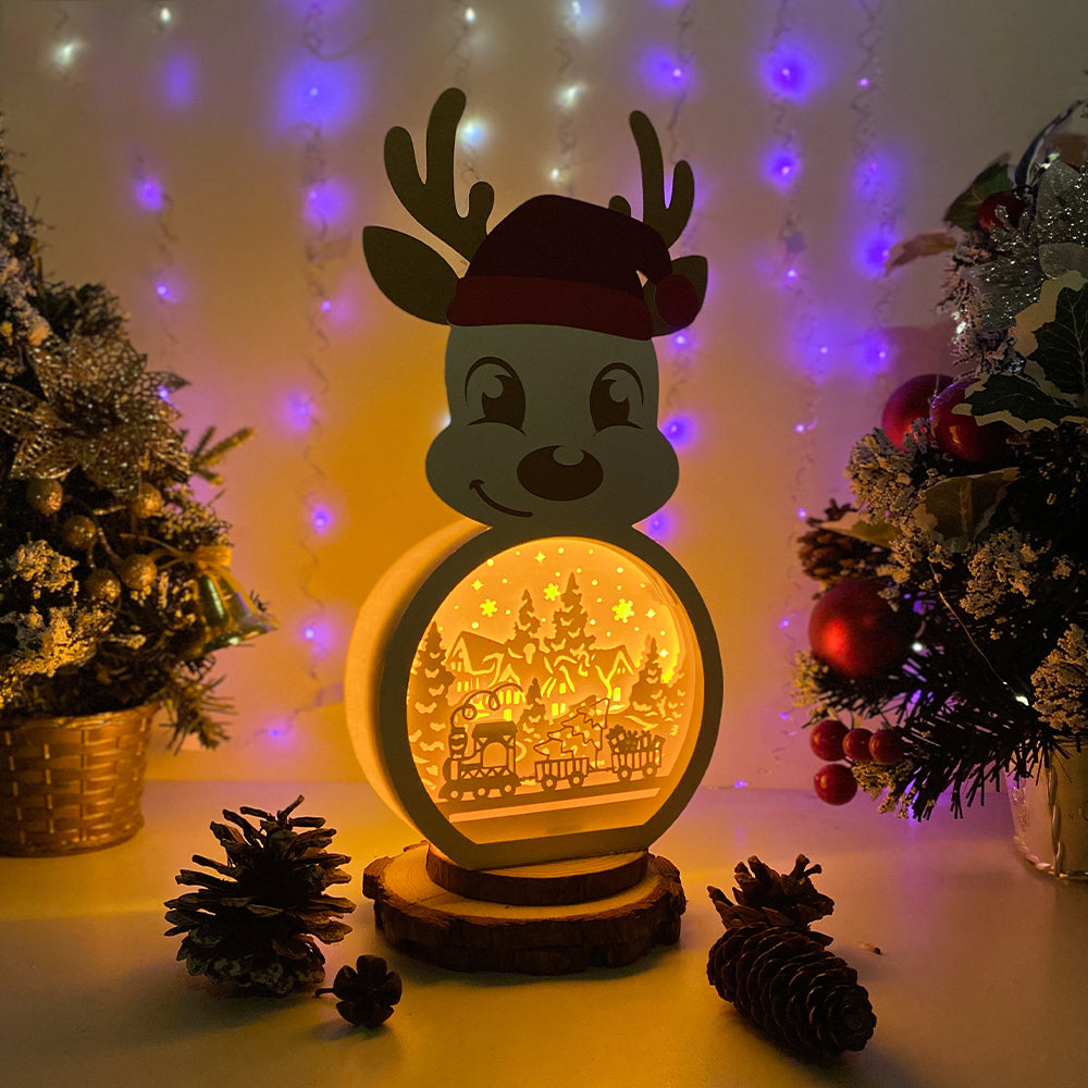 Xmas Train – 3D Box SVG File for Cricut & Silhouette