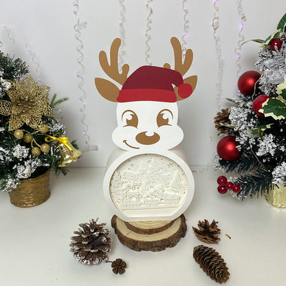Xmas Train – 3D Box SVG File for Cricut & Silhouette