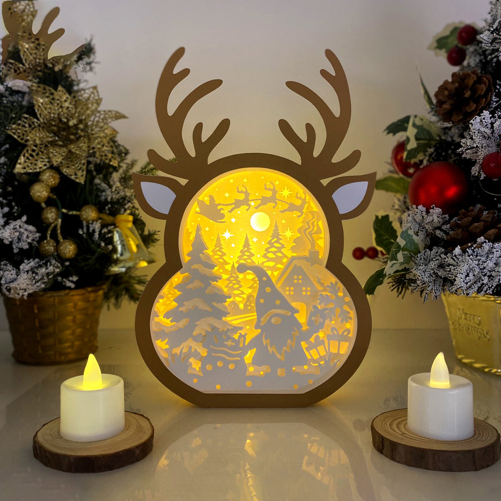 Christmas Gnome 2 – 3D Box SVG File for Cricut & Silhouette