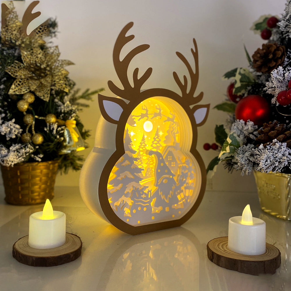 Christmas Gnome 2 – 3D Box SVG File for Cricut & Silhouette