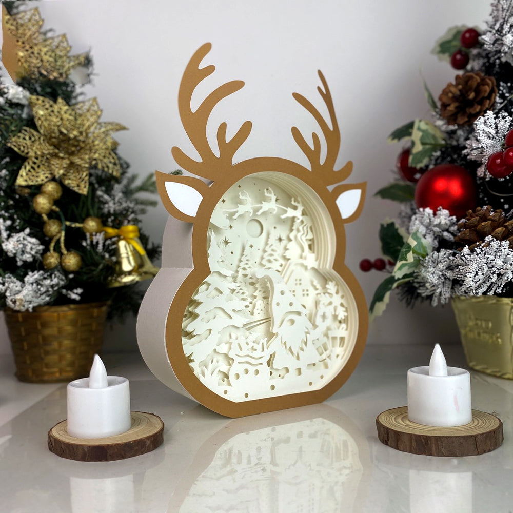 Christmas Gnome 2 – 3D Box SVG File for Cricut & Silhouette