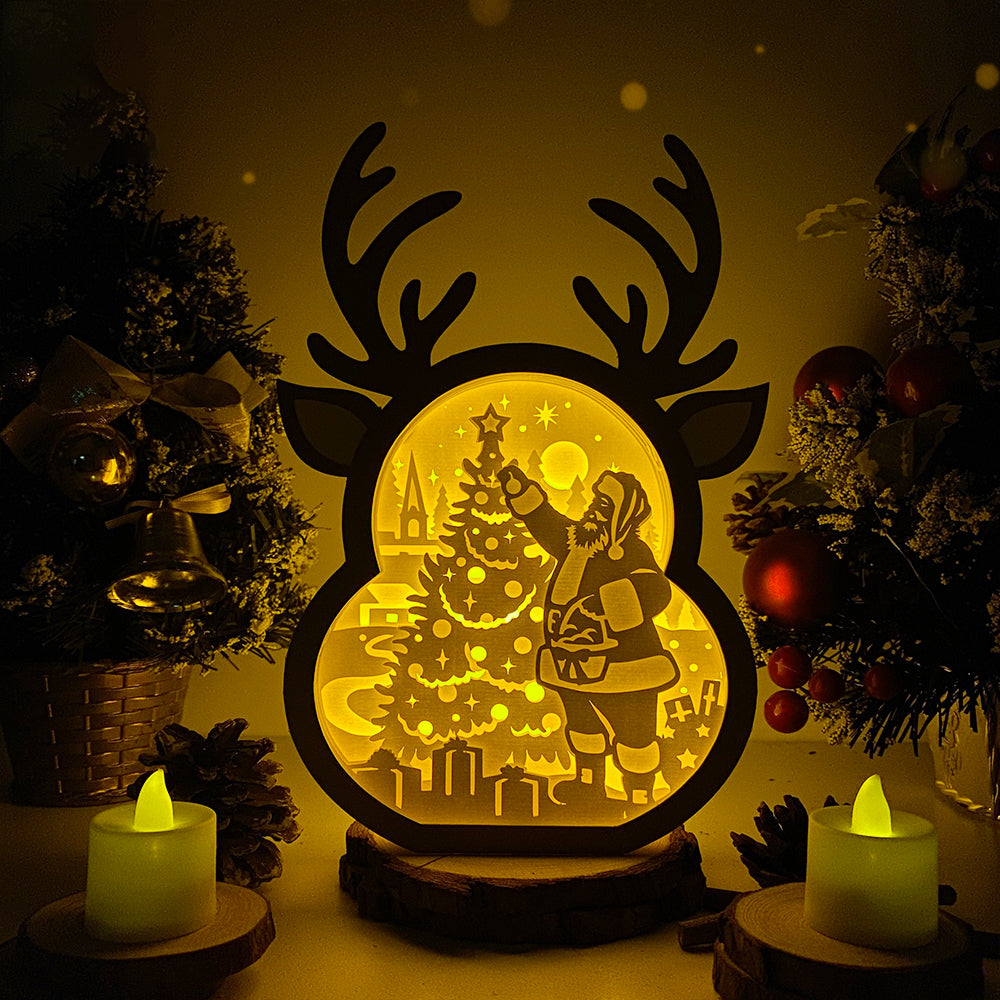 Santa – 3D Box SVG File for Cricut & Silhouette