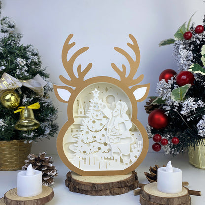Santa – 3D Box SVG File for Cricut & Silhouette