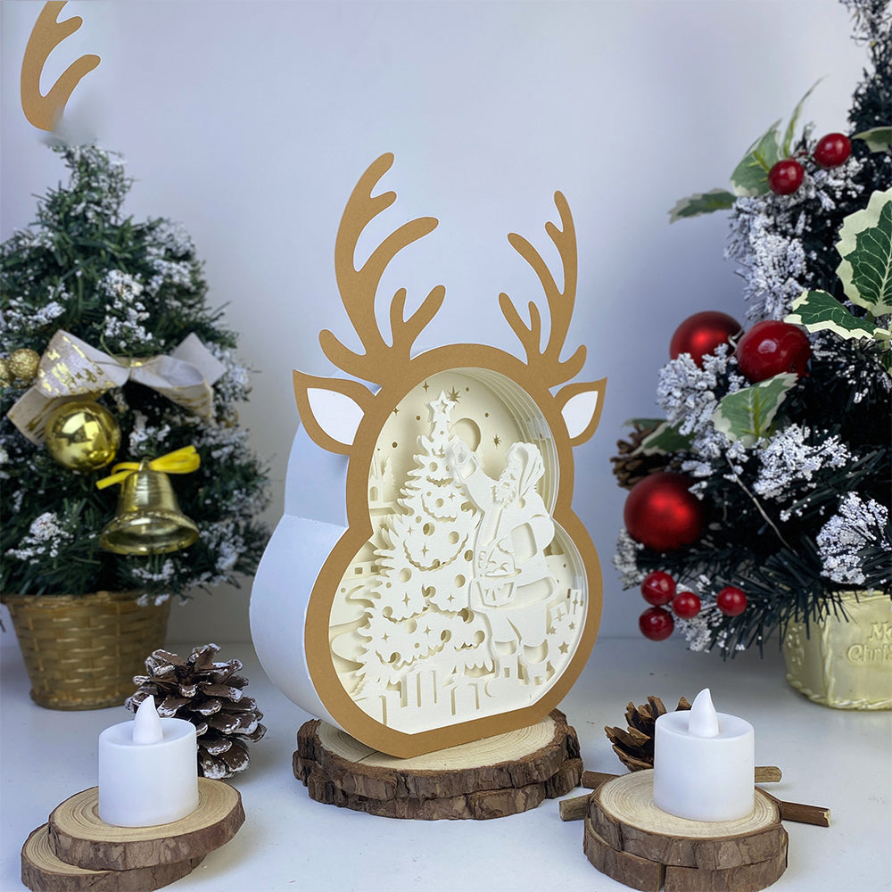 Santa – 3D Box SVG File for Cricut & Silhouette