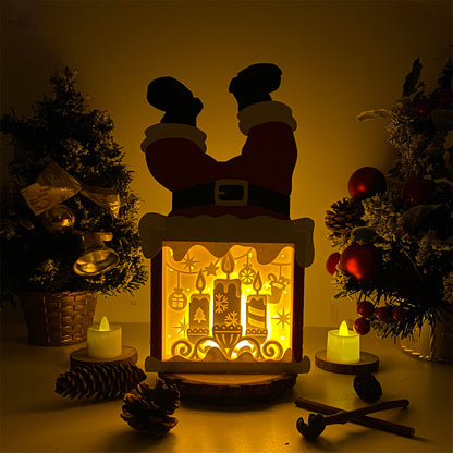 Christmas Candles – 3D Box SVG File for Cricut & Silhouette