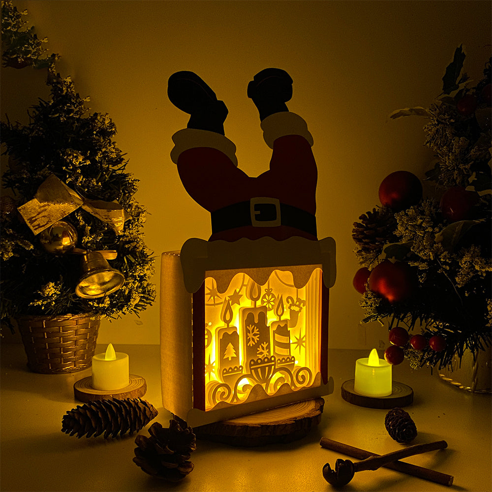 Christmas Candles – 3D Box SVG File for Cricut & Silhouette