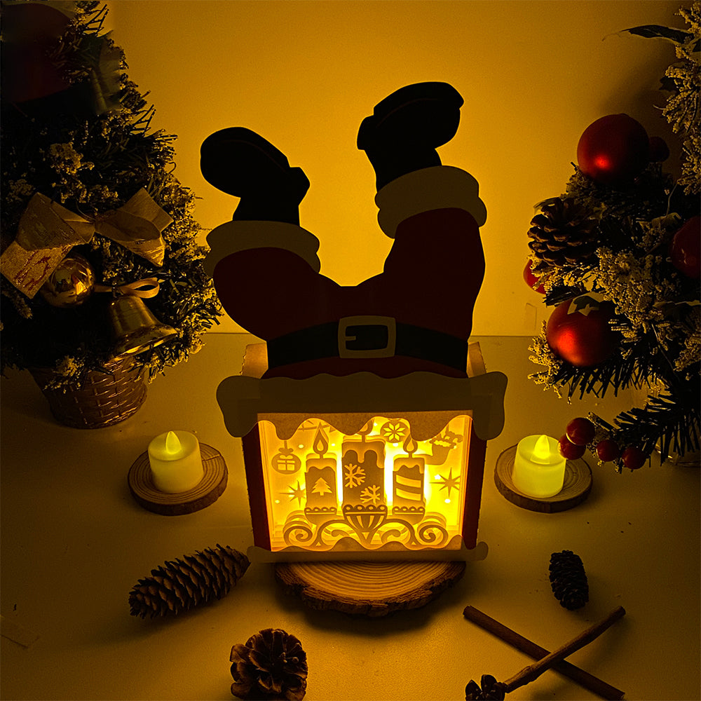 Christmas Candles – 3D Box SVG File for Cricut & Silhouette