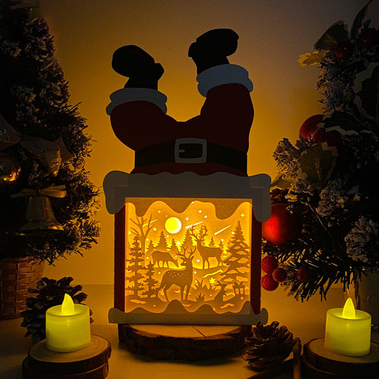 Christmas Deer – 3D Box SVG File for Cricut & Silhouette