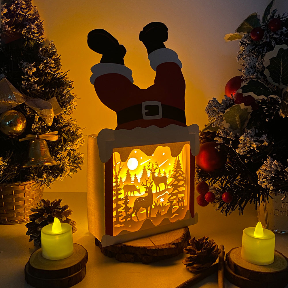 Christmas Deer – 3D Box SVG File for Cricut & Silhouette