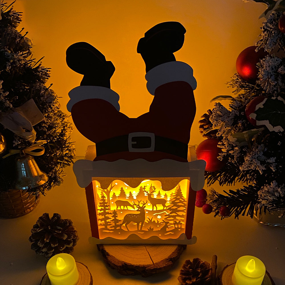 Christmas Deer – 3D Box SVG File for Cricut & Silhouette