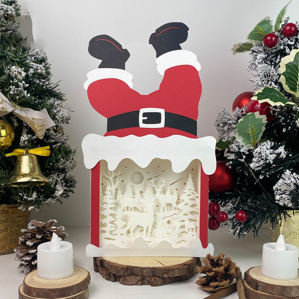 Christmas Deer – 3D Box SVG File for Cricut & Silhouette