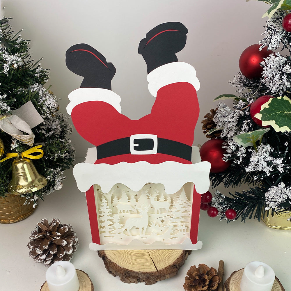 Christmas Deer – 3D Box SVG File for Cricut & Silhouette