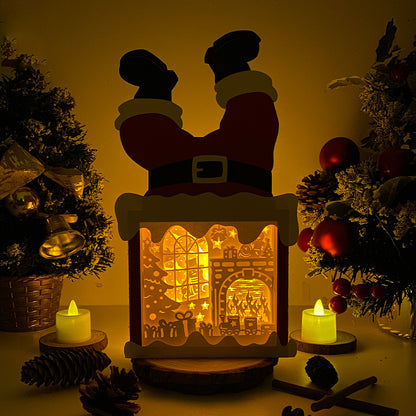 Christmas Fire – 3D Box SVG File for Cricut & Silhouette