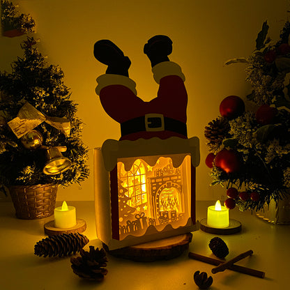 Christmas Fire – 3D Box SVG File for Cricut & Silhouette
