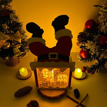 Christmas Fire – 3D Box SVG File for Cricut & Silhouette