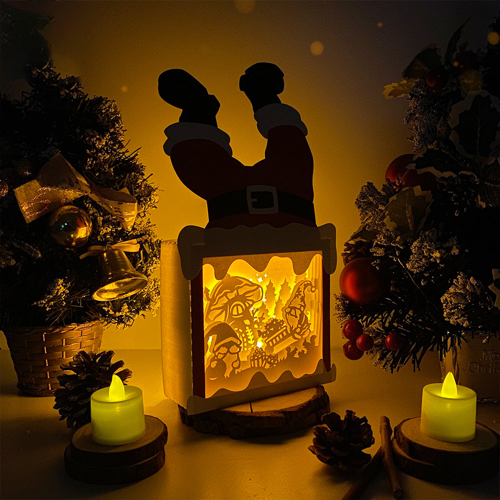 Christmas Gnome 3 – 3D Box SVG File for Cricut & Silhouette