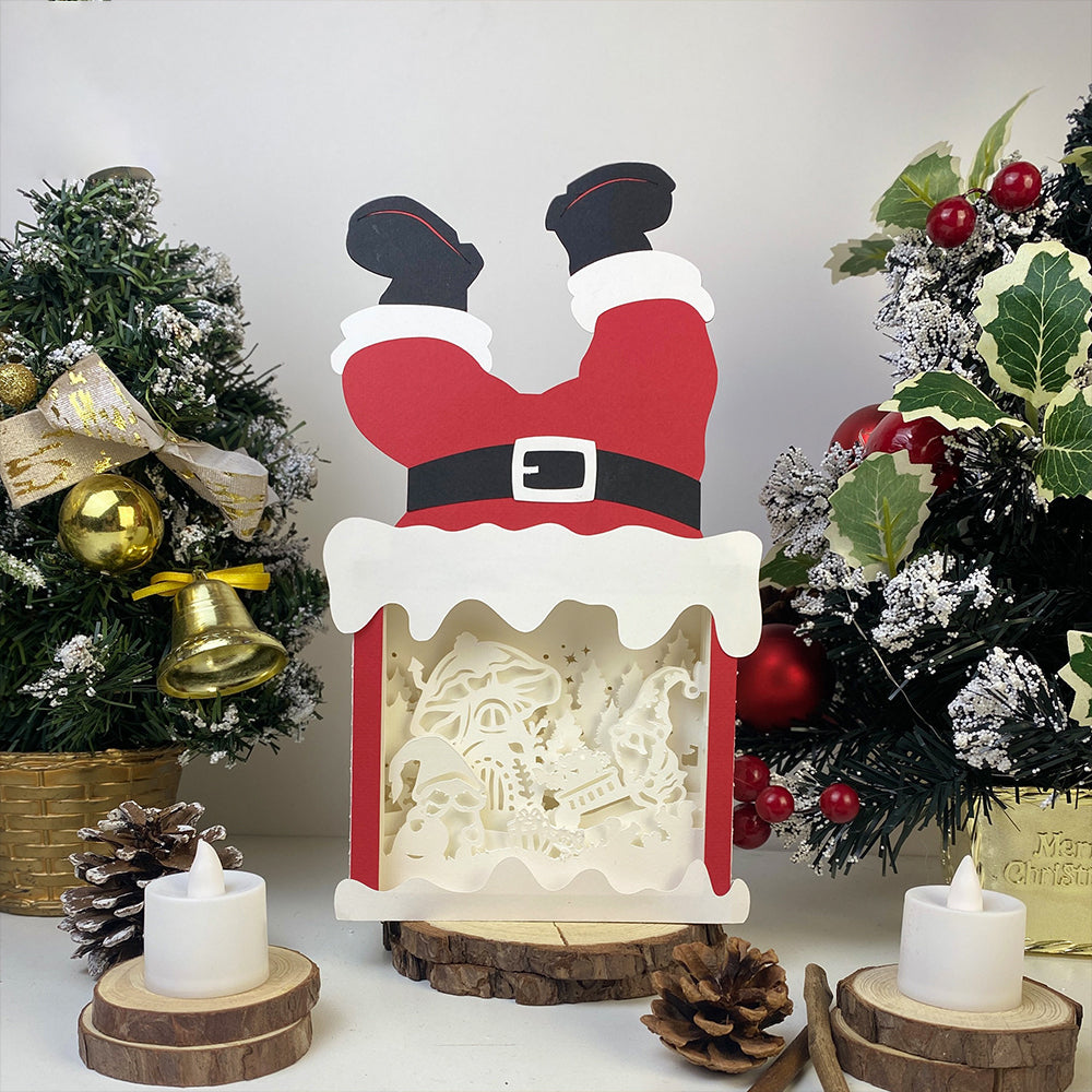 Christmas Gnome 3 – 3D Box SVG File for Cricut & Silhouette