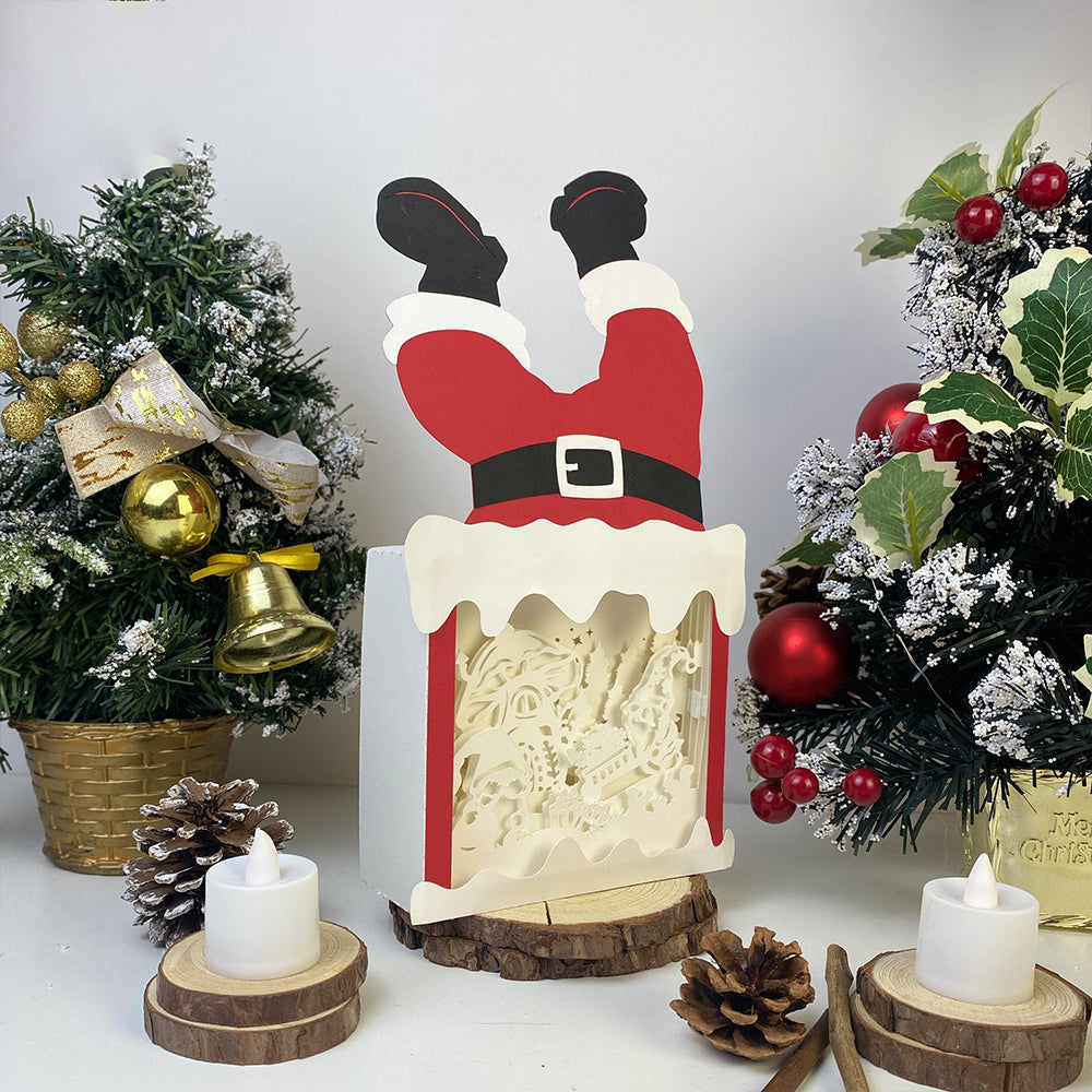 Christmas Gnome 3 – 3D Box SVG File for Cricut & Silhouette