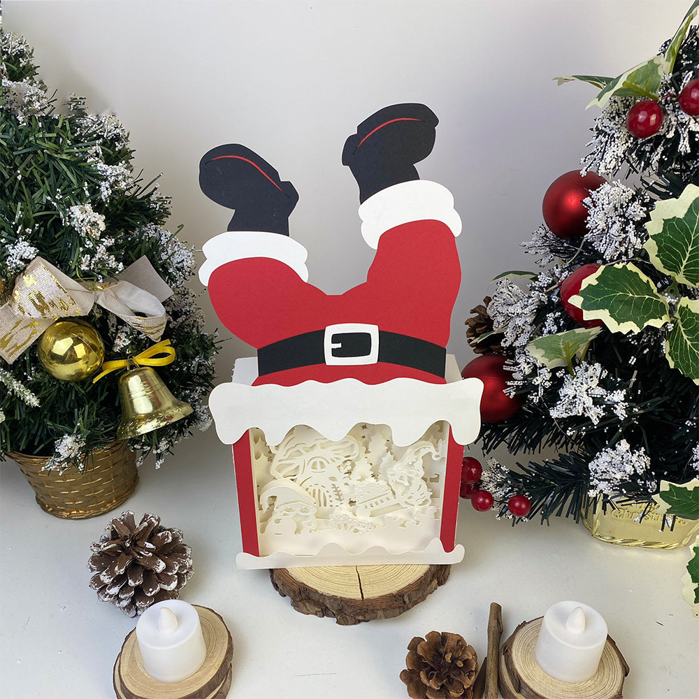 Christmas Gnome 3 – 3D Box SVG File for Cricut & Silhouette