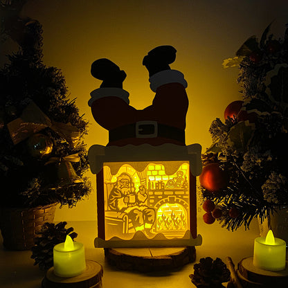 Christmas Santa – 3D Box SVG File for Cricut & Silhouette