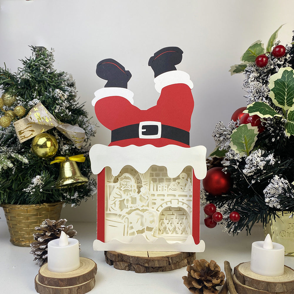 Christmas Santa – 3D Box SVG File for Cricut & Silhouette