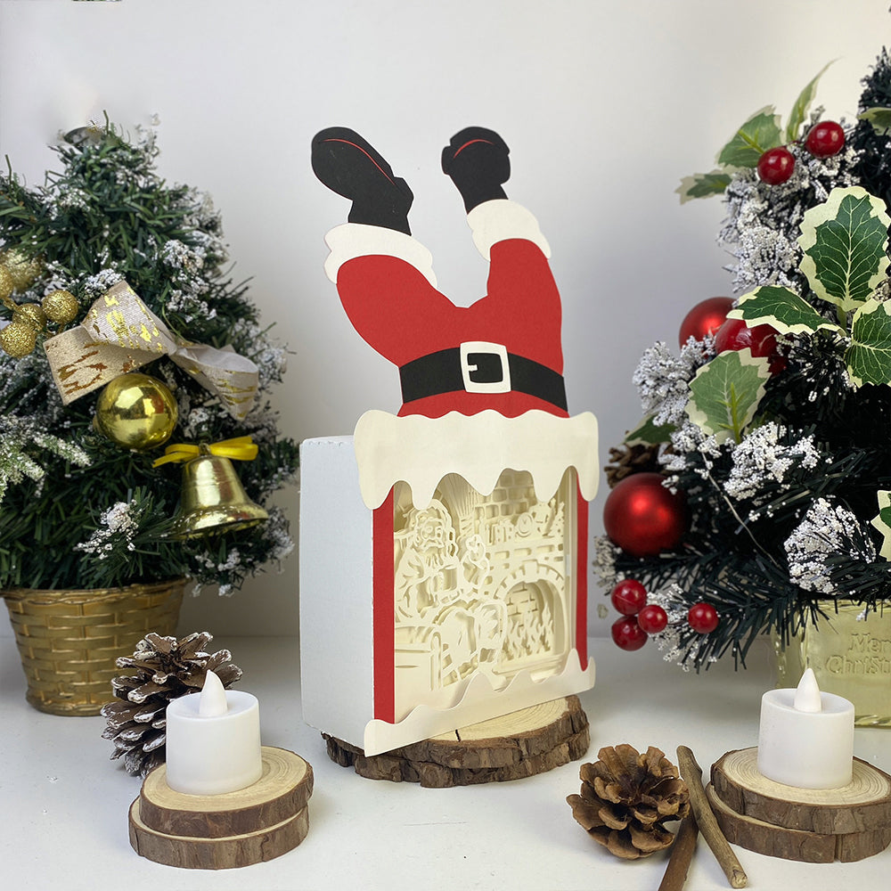 Christmas Santa – 3D Box SVG File for Cricut & Silhouette
