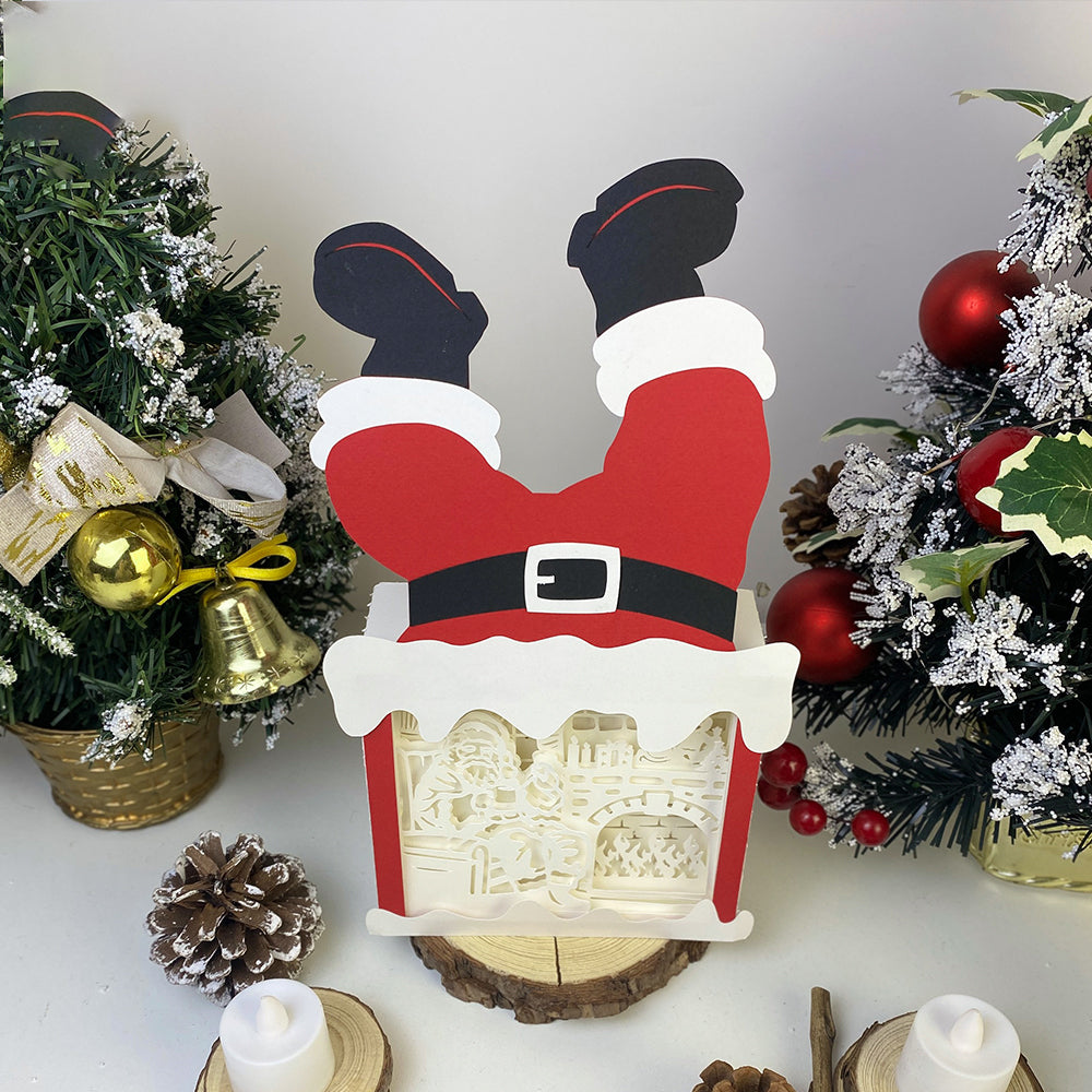 Christmas Santa – 3D Box SVG File for Cricut & Silhouette