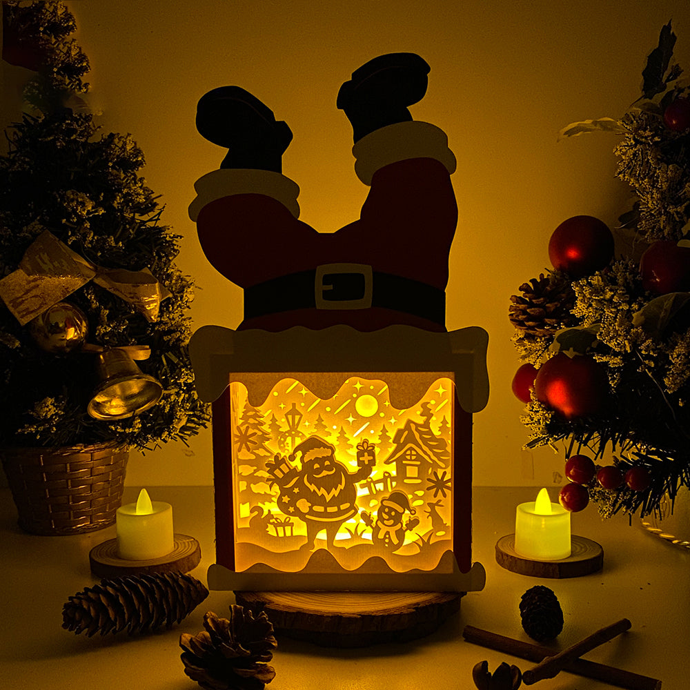 Christmas Santa 2 – 3D Box SVG File for Cricut & Silhouette