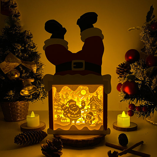 Christmas Santa 2 – 3D Box SVG File for Cricut & Silhouette