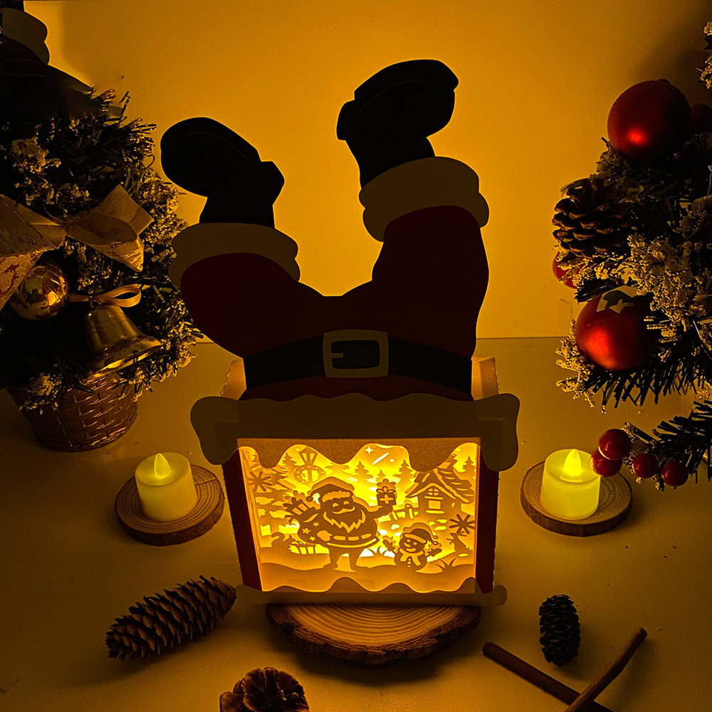 Christmas Santa 2 – 3D Box SVG File for Cricut & Silhouette