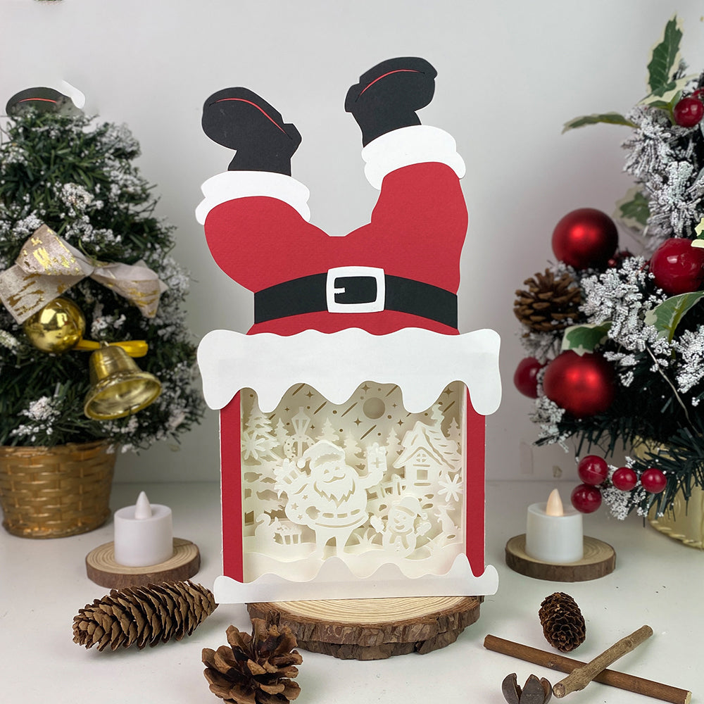 Christmas Santa 2 – 3D Box SVG File for Cricut & Silhouette