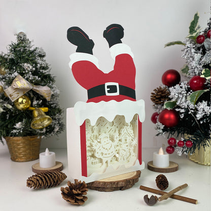 Christmas Santa 2 – 3D Box SVG File for Cricut & Silhouette