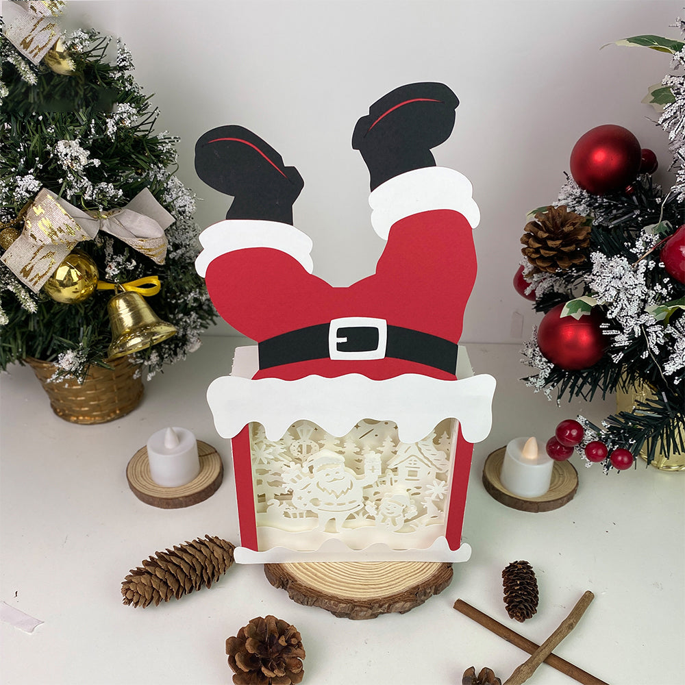 Christmas Santa 2 – 3D Box SVG File for Cricut & Silhouette