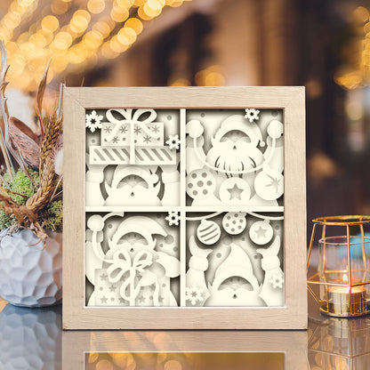 Santa Claus 17 – 3D Christmas Paper Cut Shadow Box File - Cricut File - (8x8 inches) - VEKTOR KRAFT