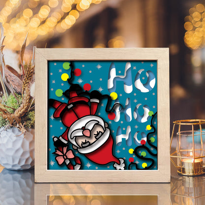 Santa Claus 4 – 3D Shadow Box SVG File for Cricut & Silhouette