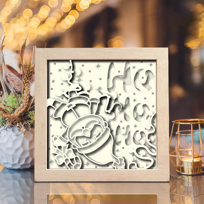 Santa Claus 4 – 3D Shadow Box SVG File for Cricut & Silhouette