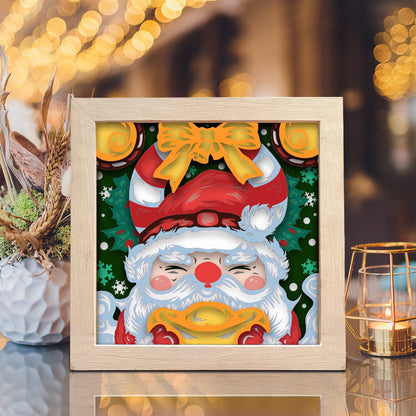 Santa Claus 9 – 3D Shadow Box SVG File for Cricut & Silhouette