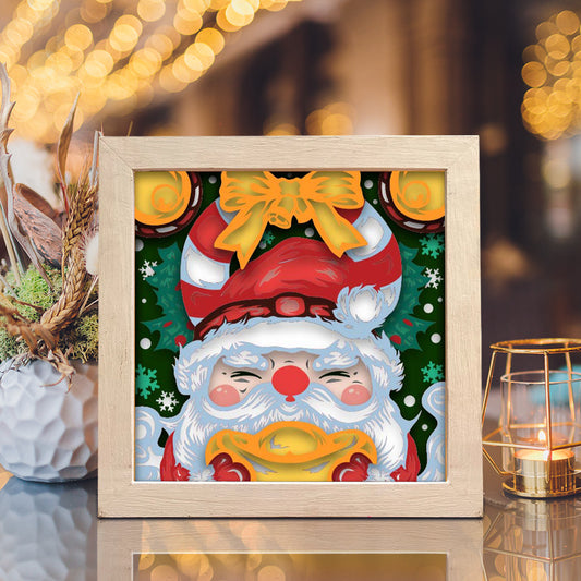 Santa Claus 9 – 3D Shadow Box SVG File for Cricut & Silhouette