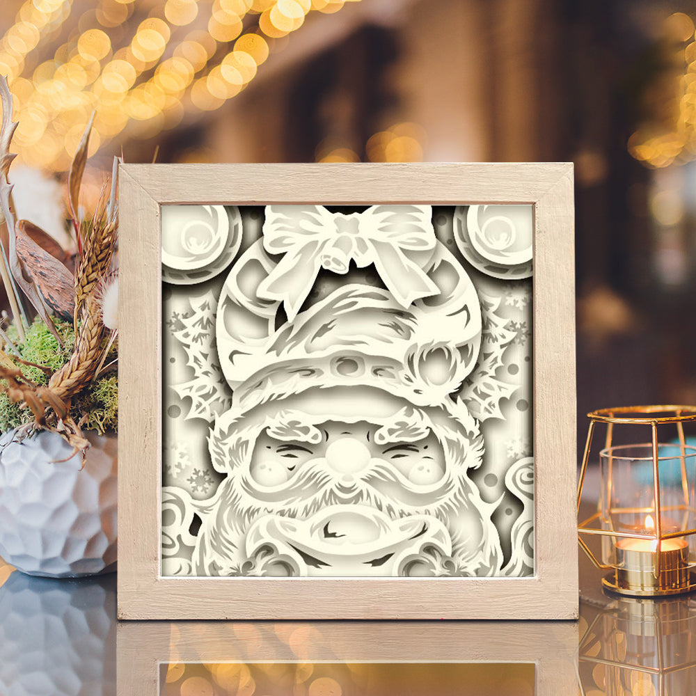 Santa Claus 9 – 3D Shadow Box SVG File for Cricut & Silhouette