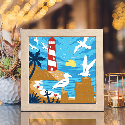 Sea Birds – 3D Shadow Box SVG File for Cricut & Silhouette