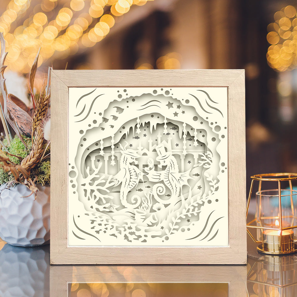 Seahorse 1 – 3D Shadow Box SVG File for Cricut & Silhouette