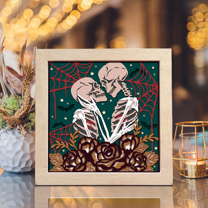 Skeletons 2 – 3D Shadow Box SVG File for Cricut & Silhouette