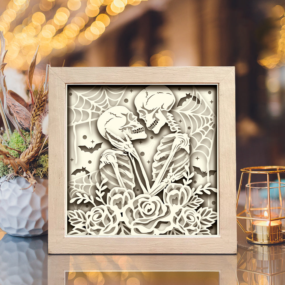 Skeletons 2 – 3D Shadow Box SVG File for Cricut & Silhouette