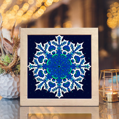 Snow Mandala – 3D Shadow Box SVG File for Cricut & Silhouette
