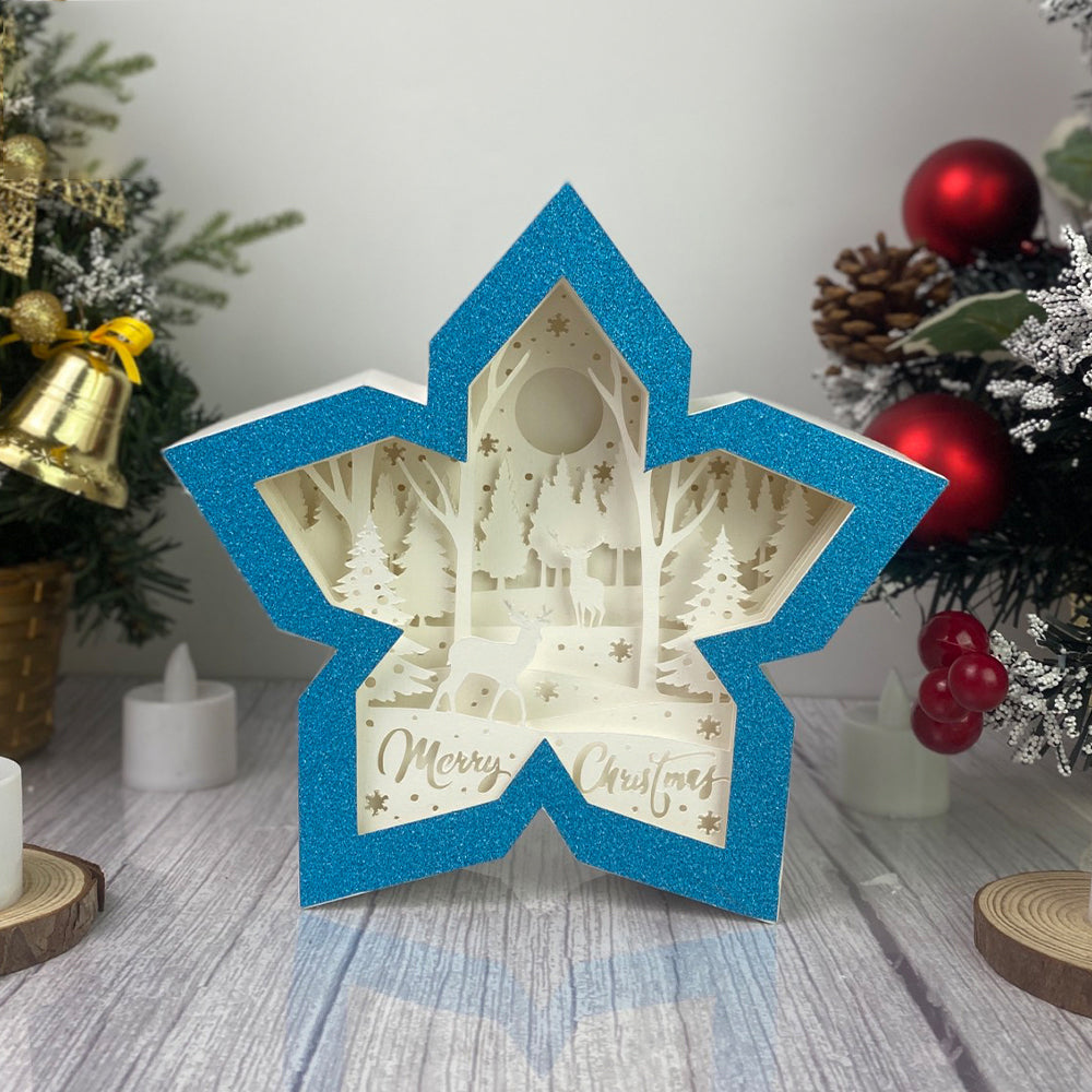 Christmas Deer – 3D Box SVG File for Cricut & Silhouette