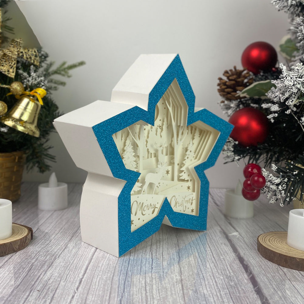 Christmas Deer – 3D Box SVG File for Cricut & Silhouette