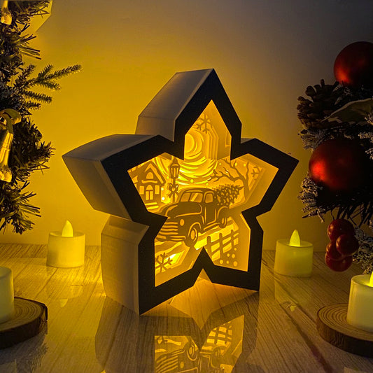 Christmas Truck – 3D Box SVG File for Cricut & Silhouette