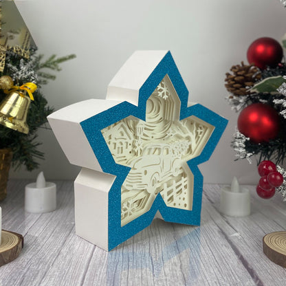 Christmas Truck – 3D Box SVG File for Cricut & Silhouette